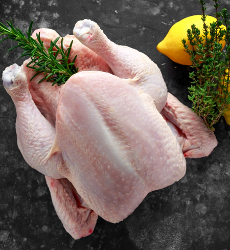 Whole free-range chicken from Flock Yeah Free Range Poultry